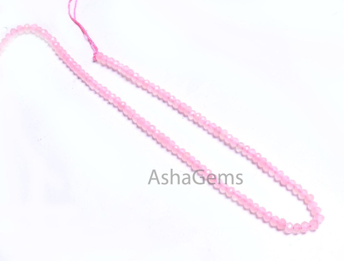 AAA Quality Pink Jade Quartz faceted Rondelle Shape Beads,4.5x3 mm Rose Pink Jade Quartz machine cut Gemstone Loose Beads Jewelry Craft SALE