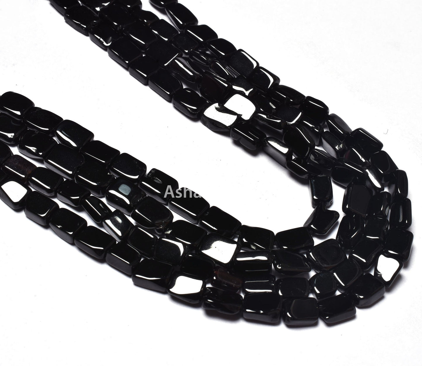 13" Strand Natural Black Spinal Smooth Uneven Rectangle Shape Gemstone Beads,Spinal Handmade Beads,Black spinal Gemstone Jewelry Making SALE