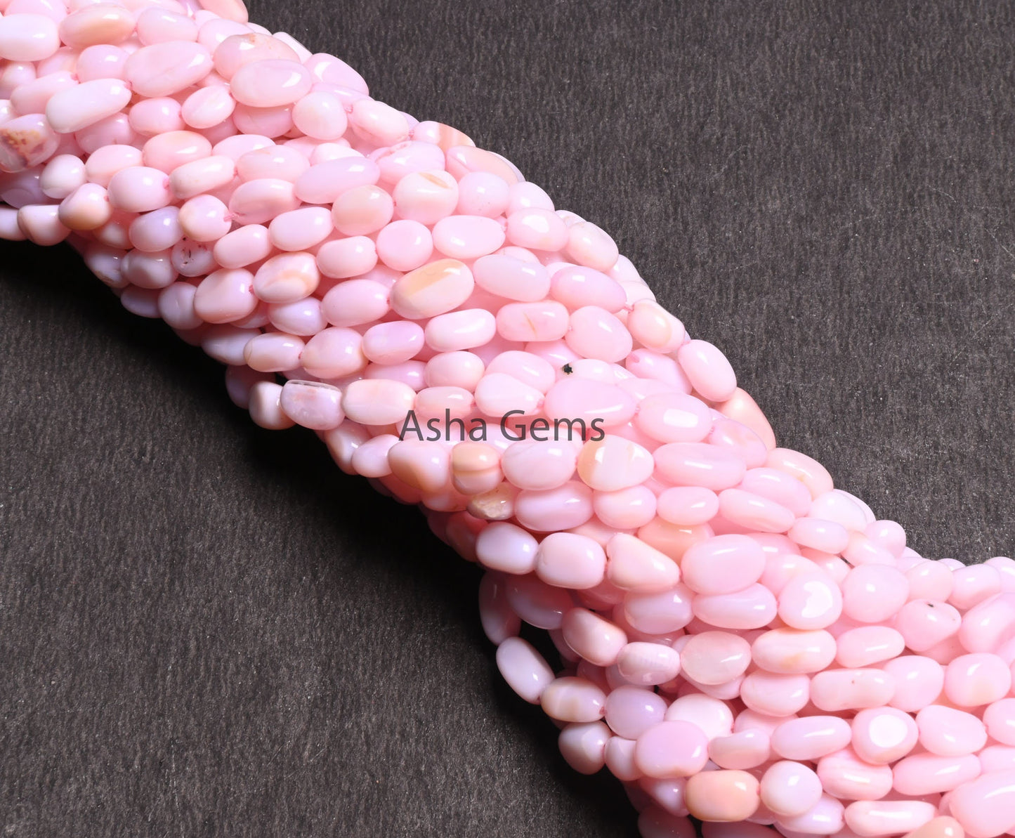 AAA Quality Pink Opal Smooth Nugget Gemstone Loose Beads,5.5-9 mm Pink Opal uneven shape Tiny Tumble Handmade Opal Bead Jewelry Making Craft (AG 22262)