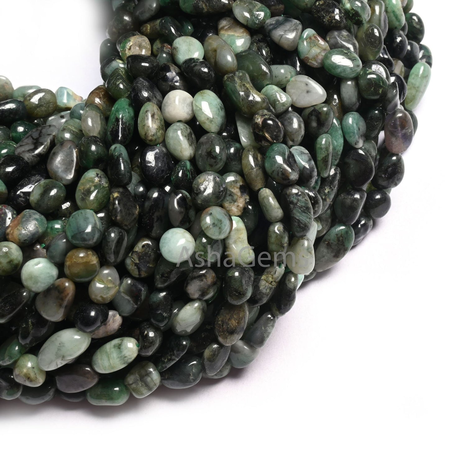 Beautiful Green Emerald Smooth Nugget Shape Gemstone Loose Beads, Sakota emerald Nugget Tiny Handmade Tumble Emerald Bead Jewelry Craft SALE