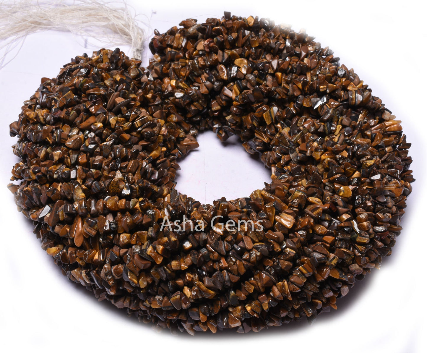 34" Strand Natural Tiger Eye Gemstone Uncut Chips Beads, Fine Quality Yellow Brown Tiger Eye Uneven Polish raw rough beads jewelry Tiger Eye