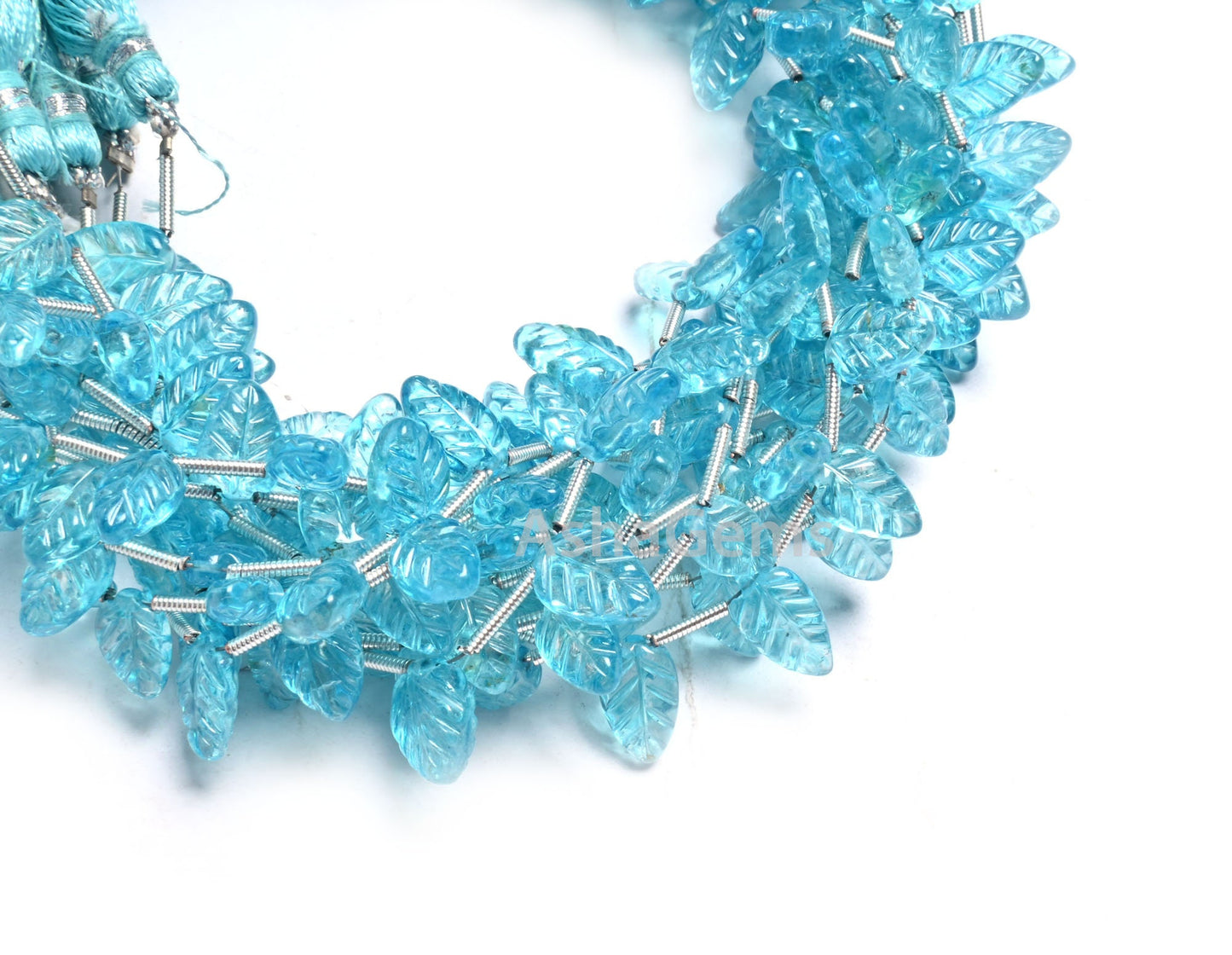 Beautiful Blue Topaz Fancy Leaves Shape handmade Carving Beads, AAA Swiss Blue Coated Topaz Carved Pear Briolette Gemstone Bead Jewelry SALE