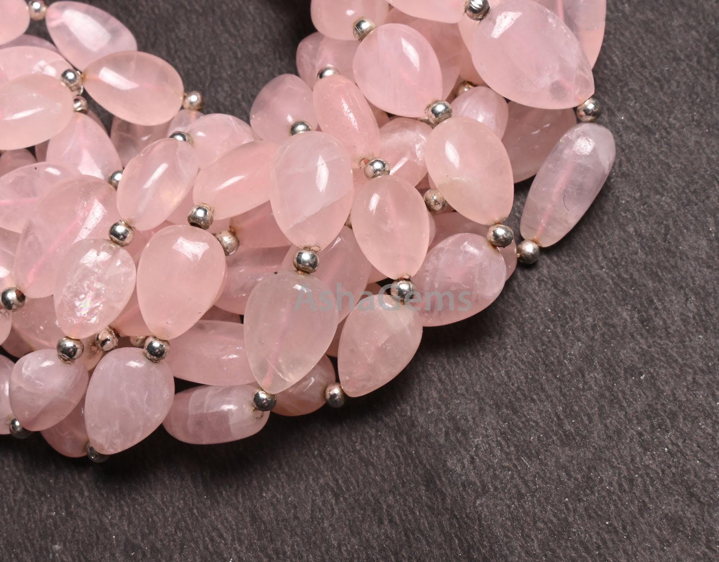 Fine Rose Quartz Pears Shape Smooth Gemstone loose Beads, Natural Pink Rose Quartz Plain Teardrop Handmade Straight Drill Beads Jewelry SALE