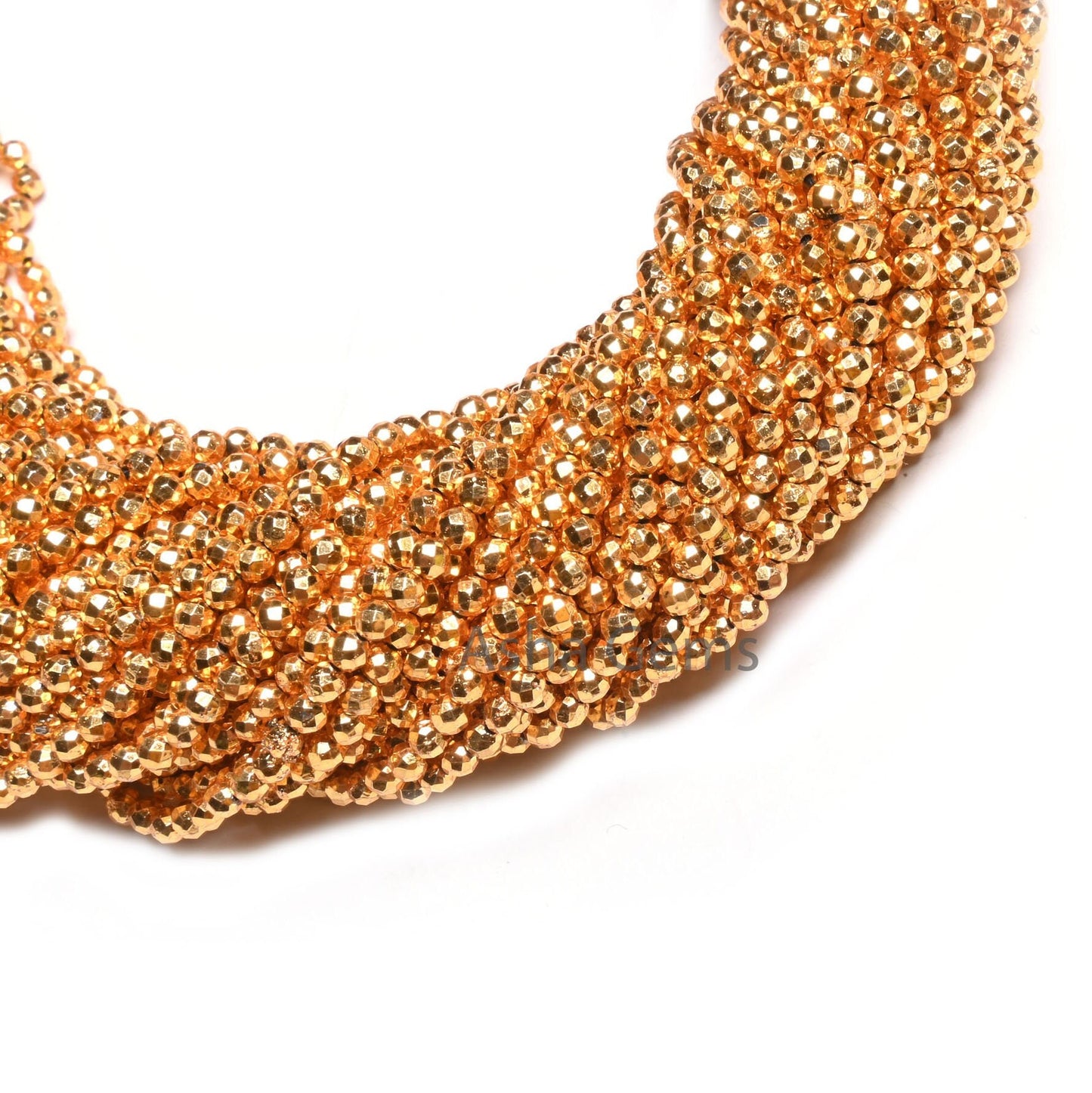2.5 mm Beautiful Natural Golden Pyrite Coated Micro Cut Rondelle Faceted Gemstone Beads,12.5" AAA Quality Pyrite Rondelle Bead Jewelry Craft