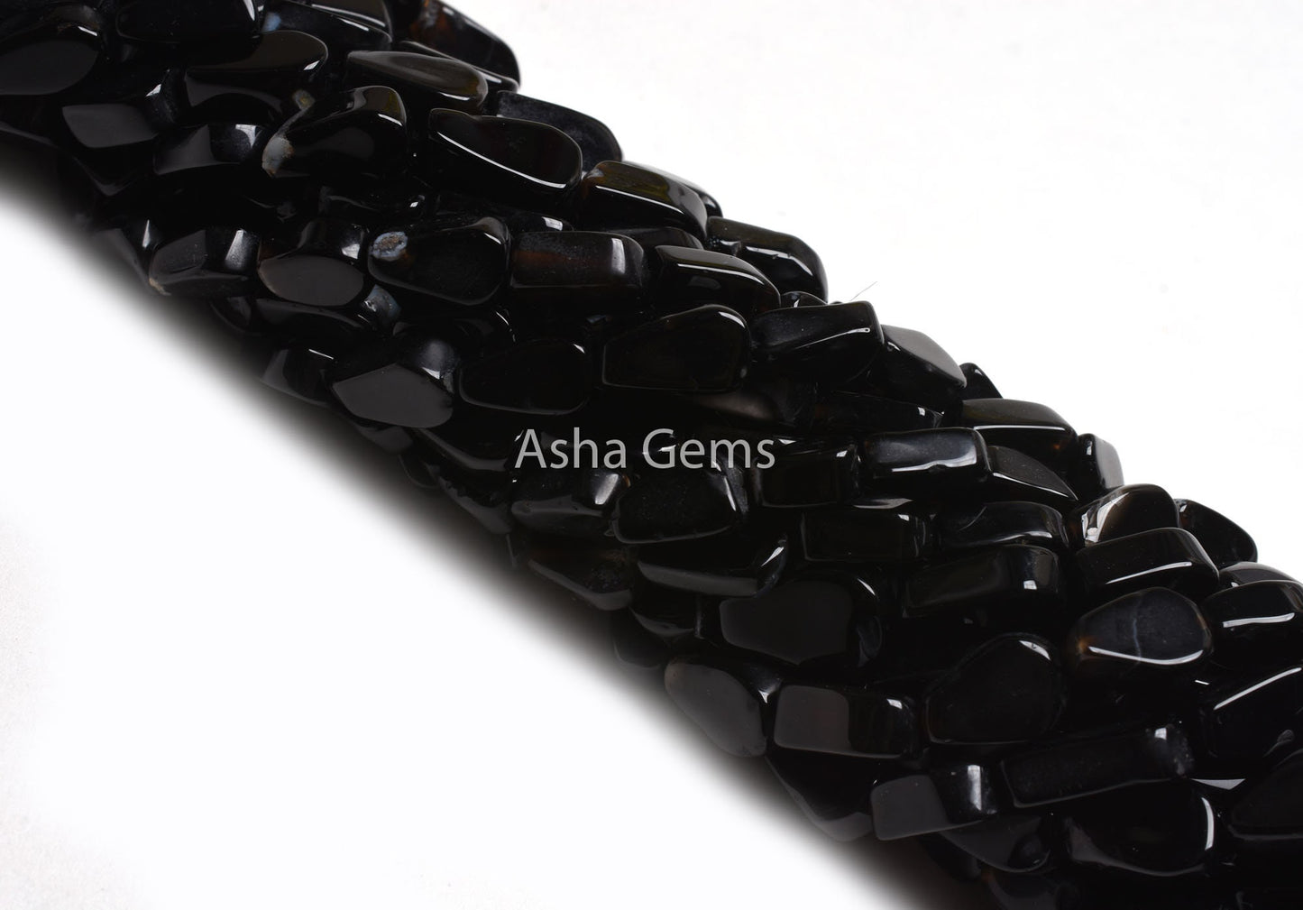 Beautiful Black Onyx Smooth Pear Beads,13"Strand Natural Onyx Uneven Flat Teardrop Straight Drill Beads, Onyx Black Gemstone Bead Handicraft