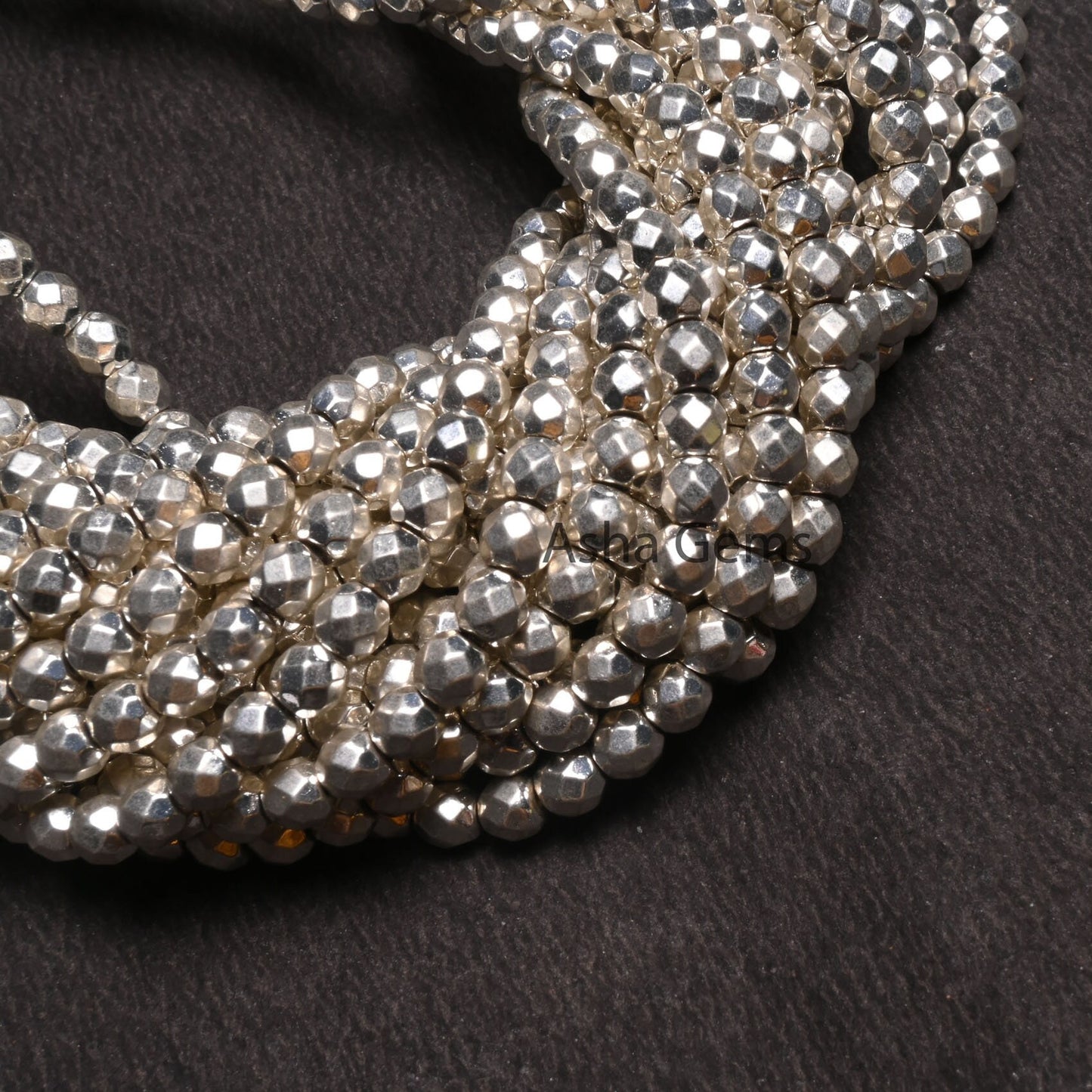4 mm Silver Pyrite Rondelle Indian Machine Cut Gemstone Loose Beads, Fine Quality Pyrite Faceted Beads,15.5" Pyrite Bead Jewelry Crafts SALE