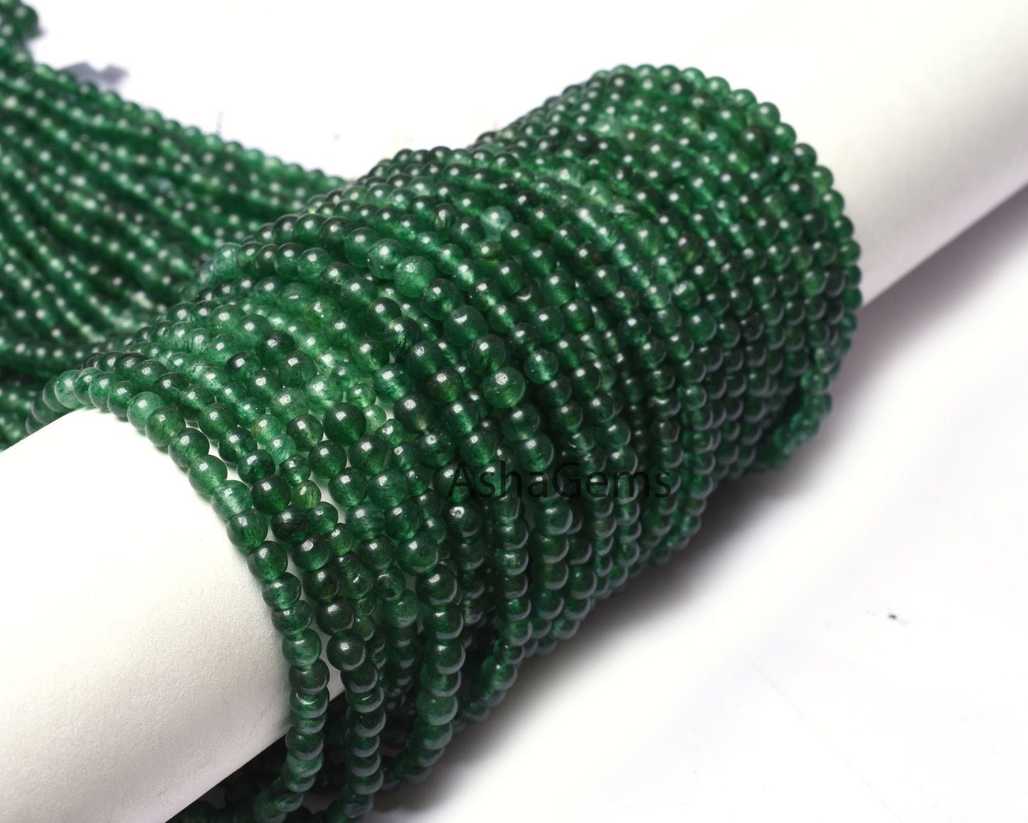 Natural Green Mica Margaj Smooth Round Ball Beads, Green Aventurine Round, Mica Gemstone Round Bead,13" Strand For Jewelry Making Craft SALE