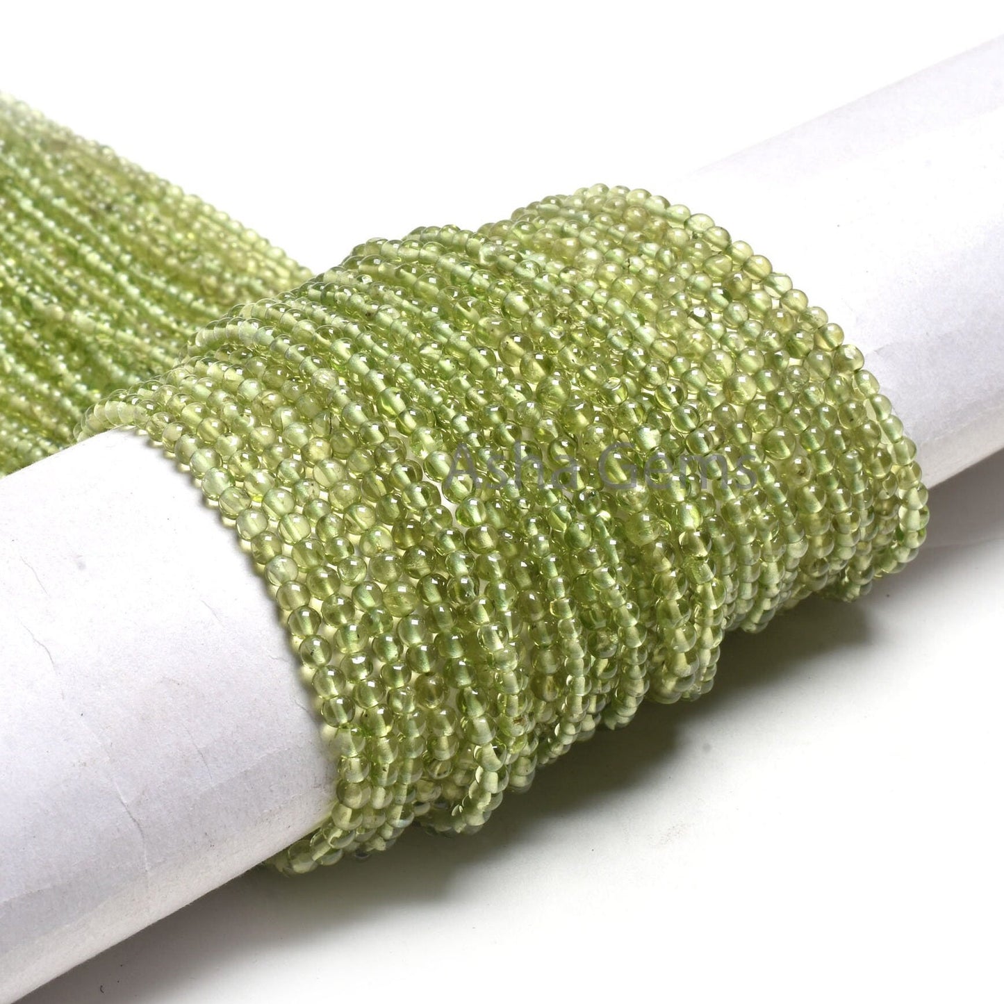AAA Green Peridot Smooth Round Shape Gemstone Beads,12" Strand Natural Peridot Beads, Peridot Plain Round Ball Beads Jewelry Handicraft SALE