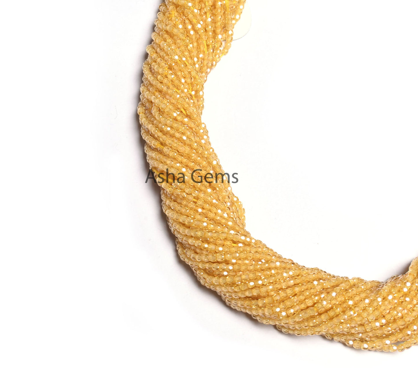 2.5 Beautiful Yellow Zircon Micro Cut faceted Beads,14" AAA Cubic Zirconia Rondelle machine Cut Gemstone Yellow Zircon Bead Jewelry Necklace