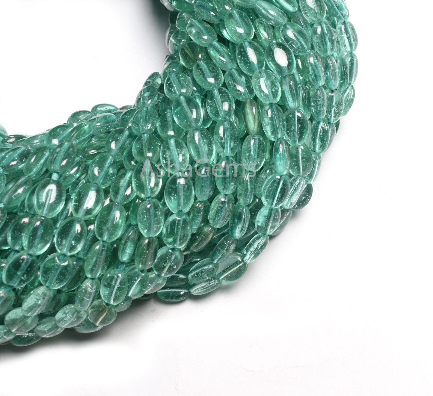 Beautiful Sea Green Quartz Hydro Smooth Oval Handmade Beads,5.5-7mm Aqua Green Color Hydro Plain Handmade Oval Shape Bead Jewelry Craft SALE