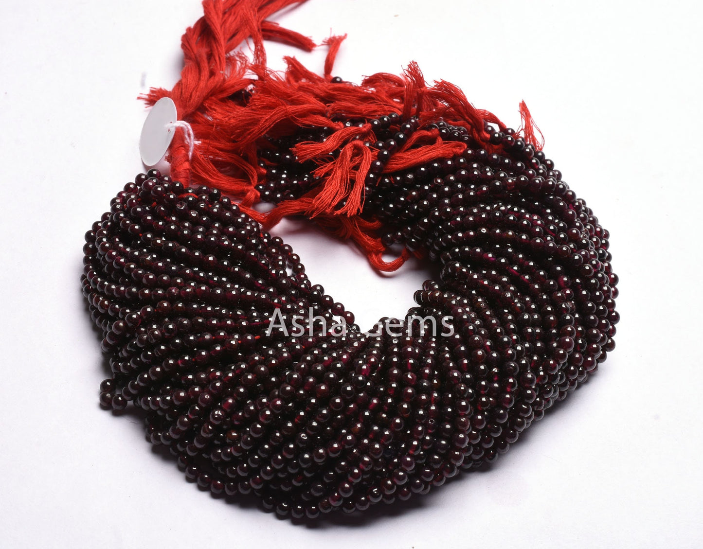 4.5 mm Garnet Smooth Round Shape Beads,13" Strand Red Garnet Round Ball Gemstone Beads, Fine Quality Garnet Bead Jewelry Craft Sale Necklace