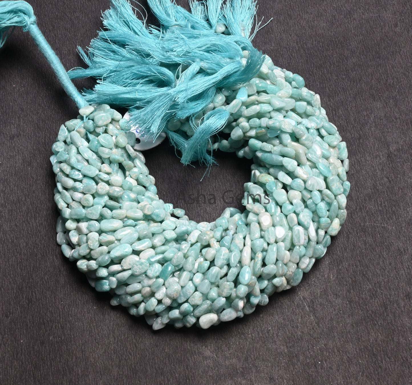 Natural Blue Amazonite Smooth Tiny Nugget Gemstone Loose Beads, Fine Amazonite Handmade Uneven Tumble Shape Straight Drill Bead Jewelry SALE