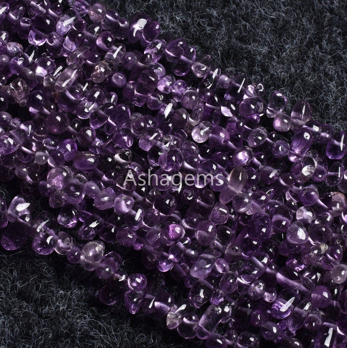 Natural Amethyst Smooth Drops Shape Beads Gemstone,13" Strand Brazil Amethyst Drops, Amethyst Side Drill Teardrop Handmade Indian Beads SALE