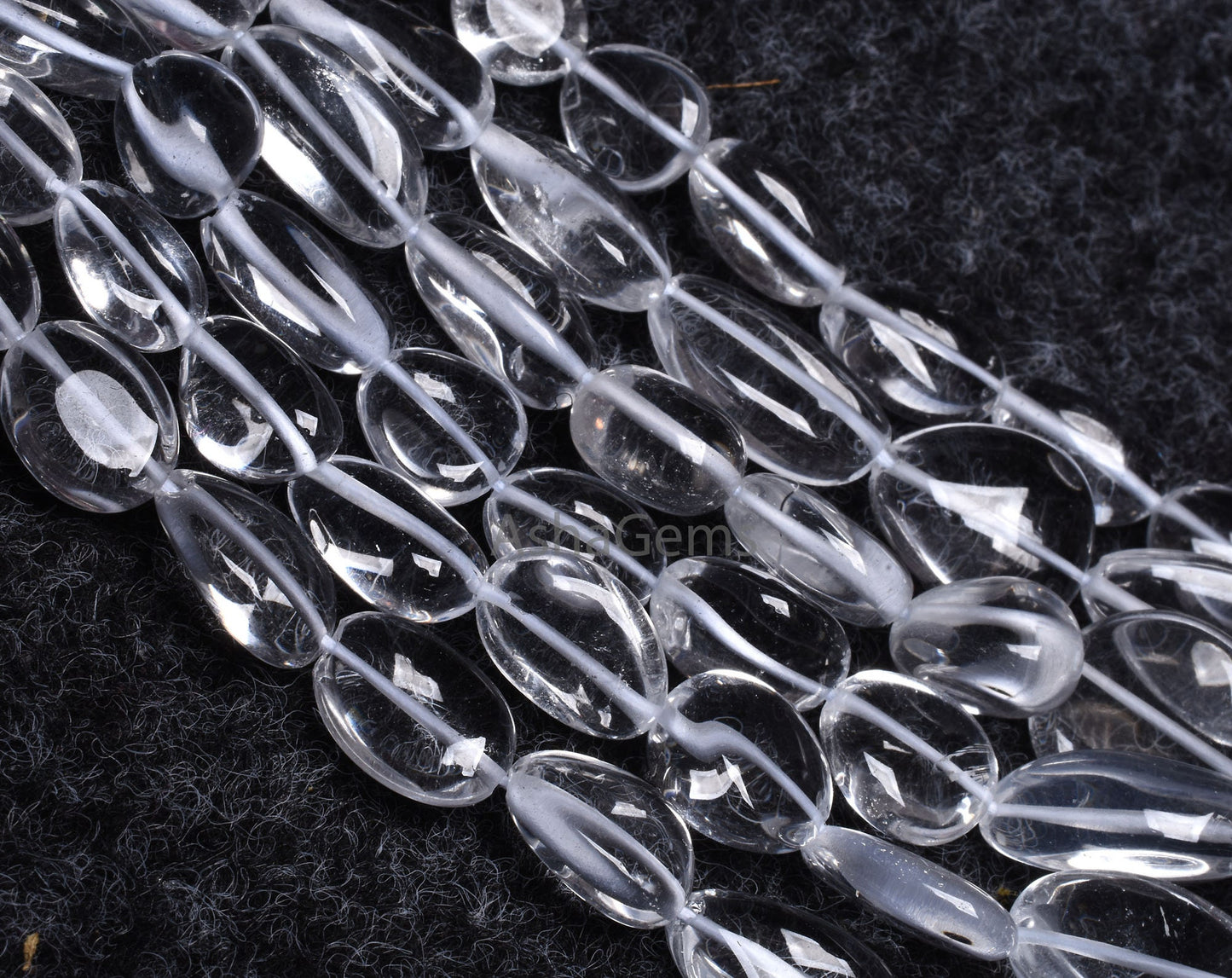 Natural Crystal Quartz Smooth nugget Beads, White Crystal beads AAA Clear Crystal Plain Handmade Tumble Gemstone Loose bead Necklace Jewelry