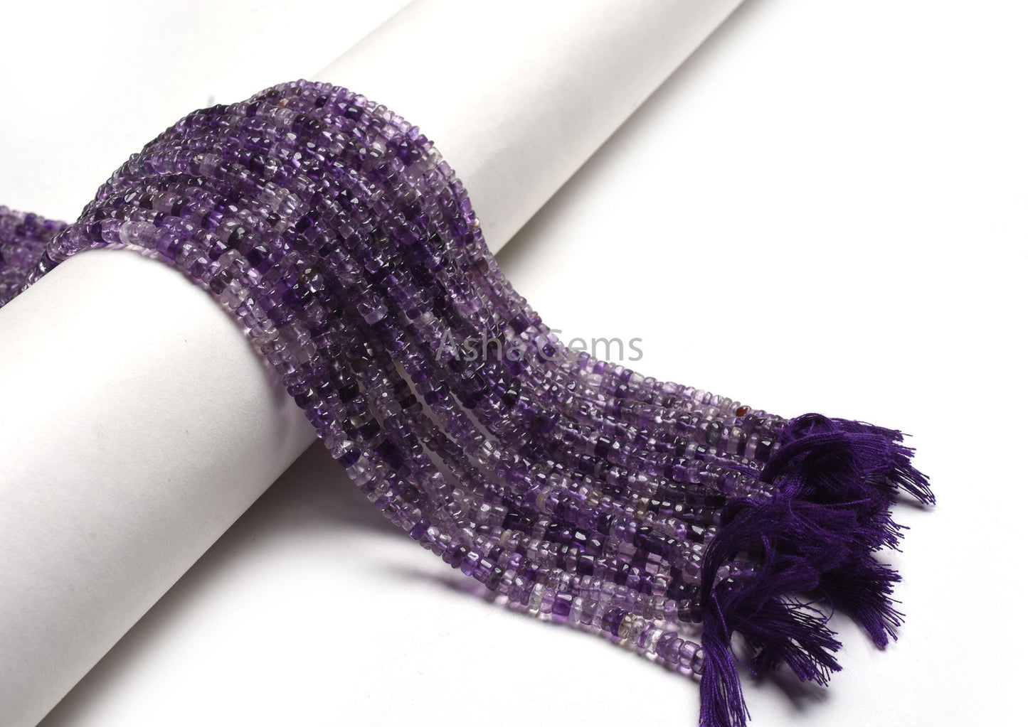 Purple Amethyst Tyre Shape Handmade Beads, Natural African Amethyst Plain Uneven Tyre Gemstone Beads Amethyst Jewelry Making Handicraft SALE