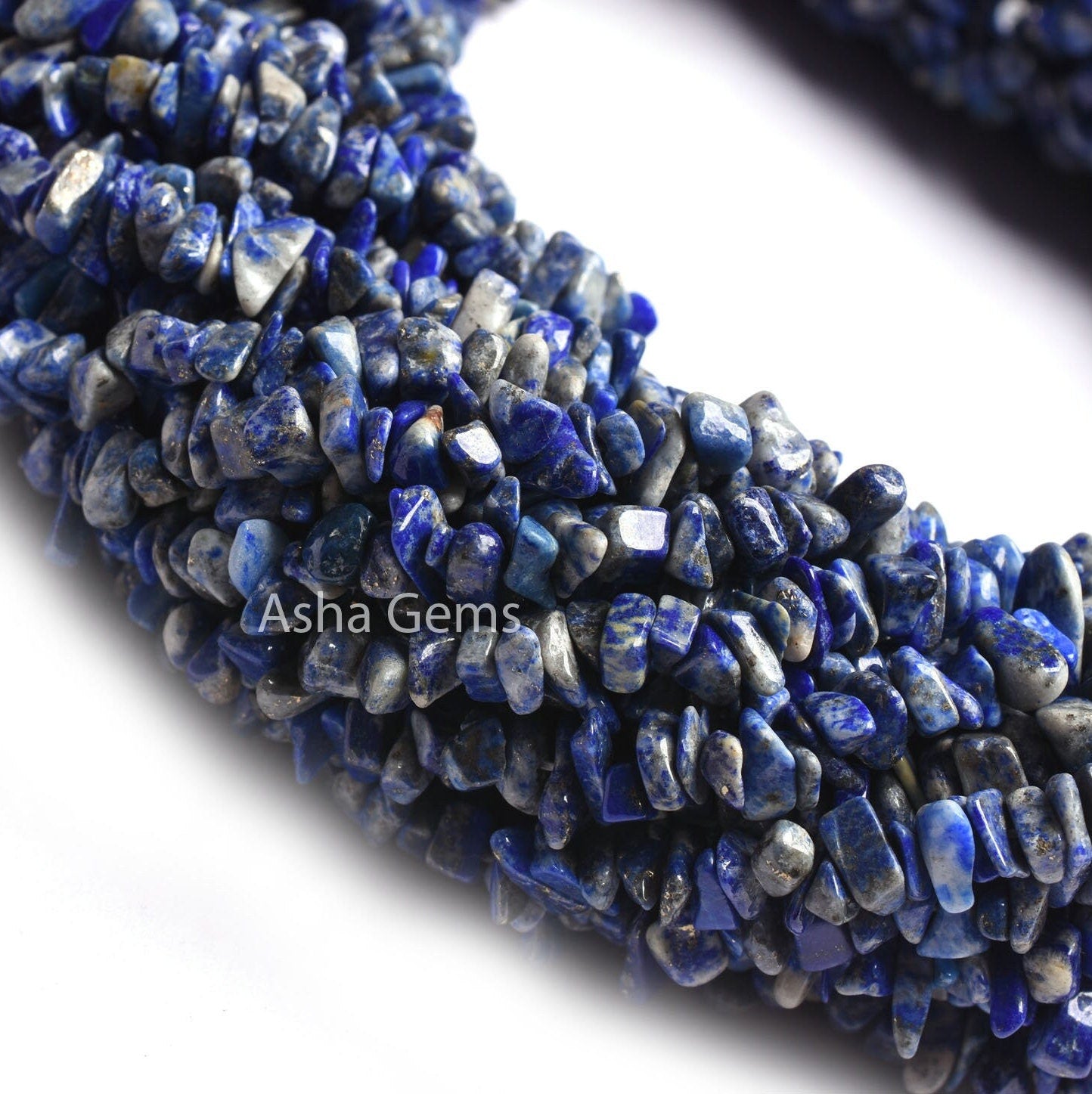 34" Strand Natural Blue Lapis Lazuli Uncut Chips Raw Nuggets Smooth Beads Gemstone Fine Quality Lapis Lazuli Chips Rough Bead Lapis Jewelry