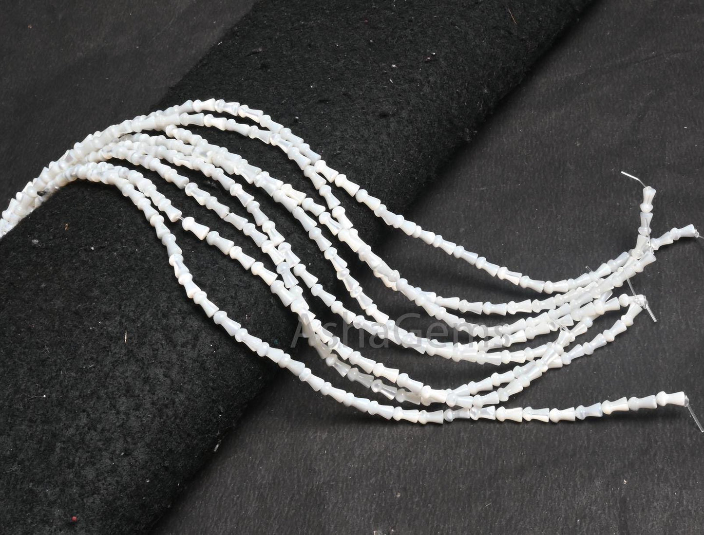 Beautiful Mother Of Pearl Fancy Mushroom Shape Gemstone Loose Beads,4-7.5 mm Natural Iridescent White MOP Shell Smooth Beads Jewelry makings