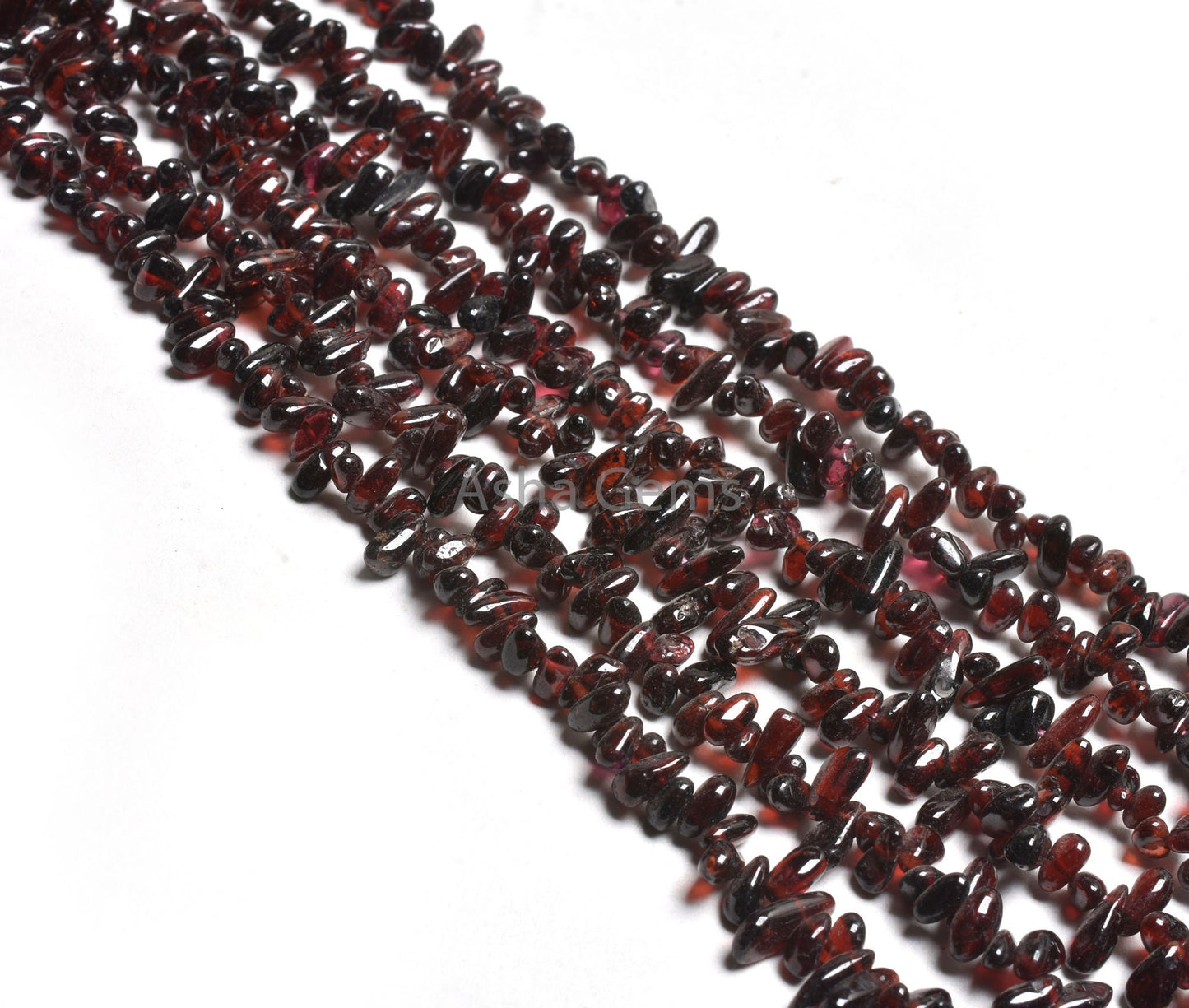 Natural Red Garnet Handmade Smooth Drop Tiny Gemstone Beads,13"Garnet Uneven Teardrop Bead, Garnet Side Drill Bead Jewelry Making Craft SALE