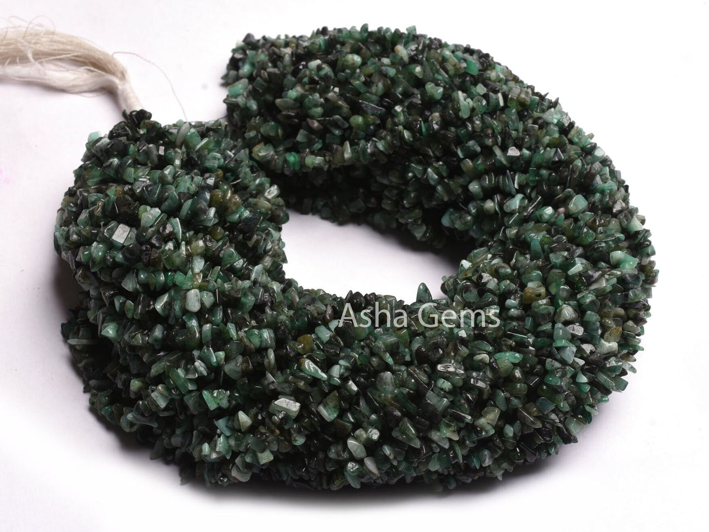 34" Strand Natural Emerald Gemstone Uncut Chips Raw Beads Natural Green Emerald Raw Rough Tiny Nugget Smooth Emerald Bead Jewelry Craft SALE