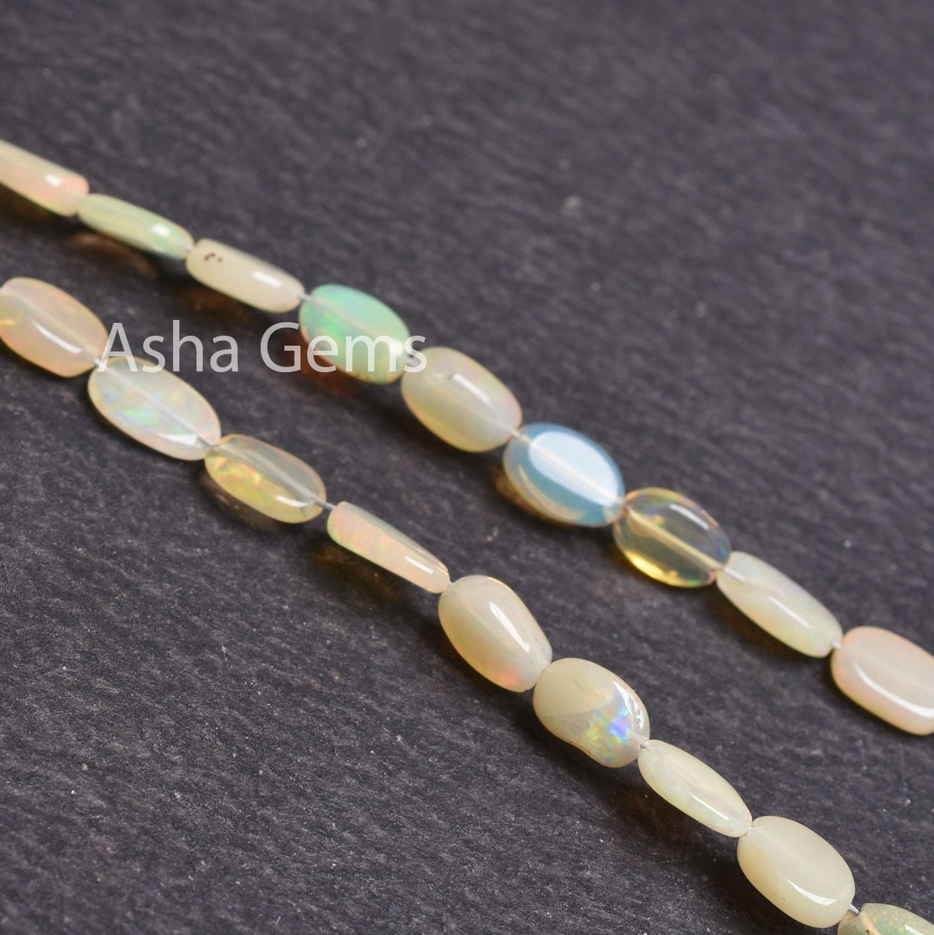 Natural Welo Fire Ethiopian Opal Smooth Oval Shape Beads, Flashy Yellow Ethiopian Opal Handmade Gemstone Oval Beads, Ethiopian Bead Jewelry