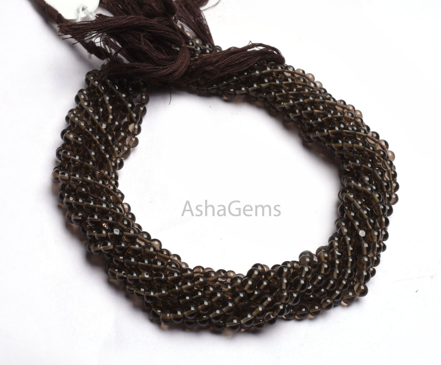 4 mm Natural Smoky Quartz Round Shape Gemstone Beads,13" Strand Fine Smoky Smooth Round Ball Beads, Smoky Beads Jewelry makings Crafts SALE