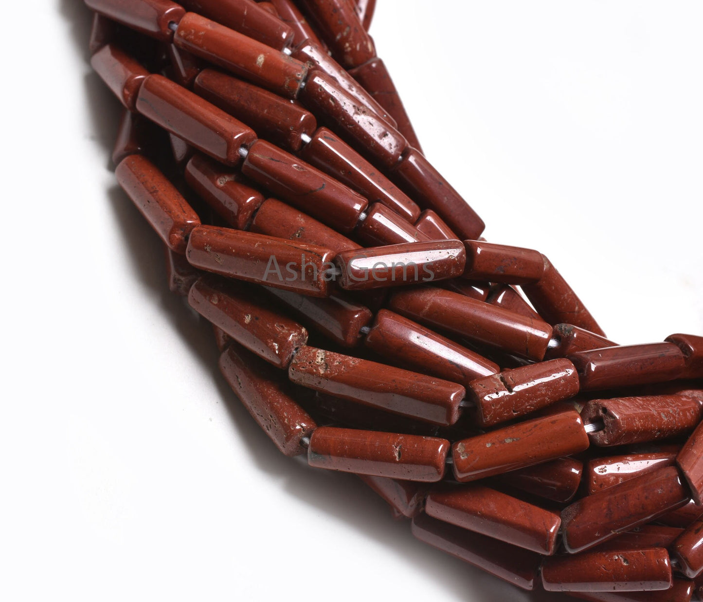 8" Beautiful Red Jasper Fancy Long pipe shape Beads,5-17mm Natural Jasper smooth Pipe gemstone beads, Jasper Tube Bead Jewelry making Craft