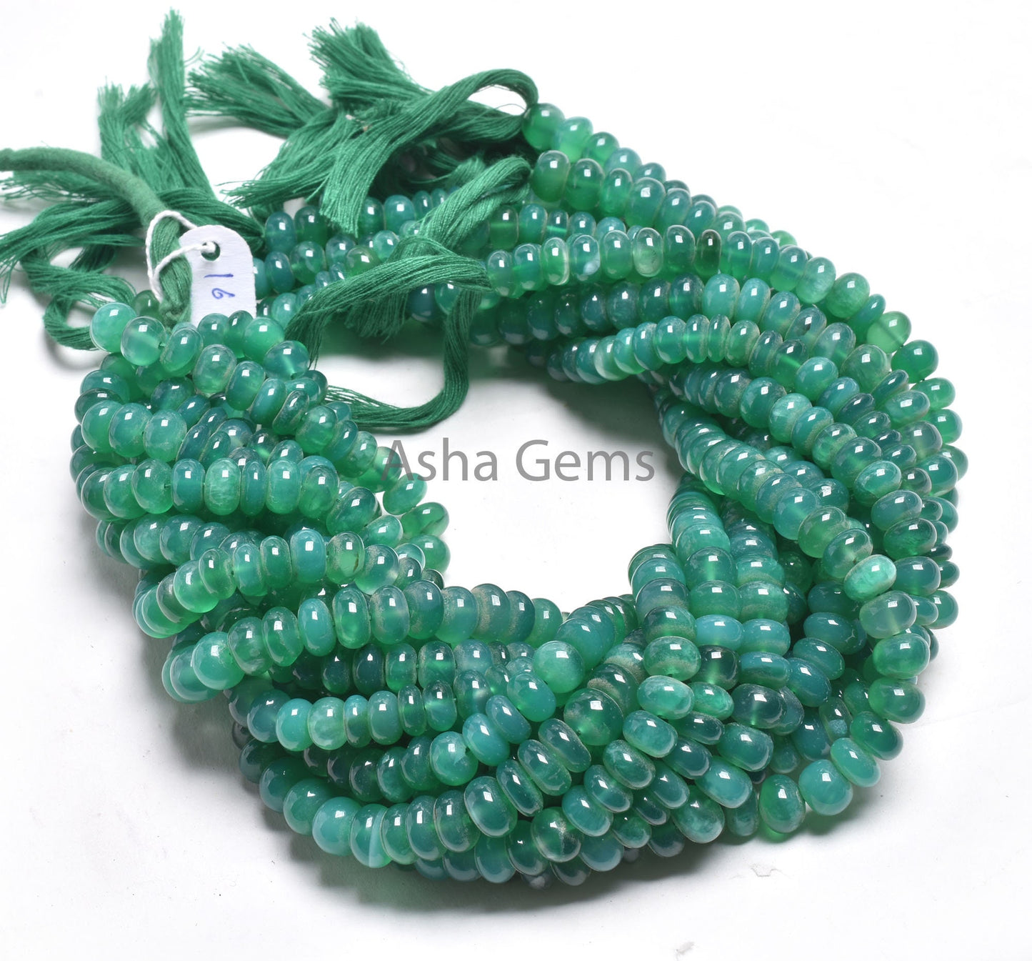 Green Onyx Smooth Rondelle Shape Beads,12.5" Strand Onyx Plain handmade Gemstone Loose Beads, green Onyx Beads For Jewelry Making Craft SALE