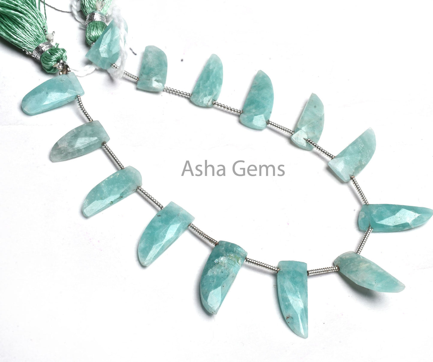 Beautiful Amazonite Fancy Side Drill Faceted Beads,6-18 mm Blue Amazonite Weapon Shape Gemstone Briolette Beads, Natural Amazonite Bead SALE
