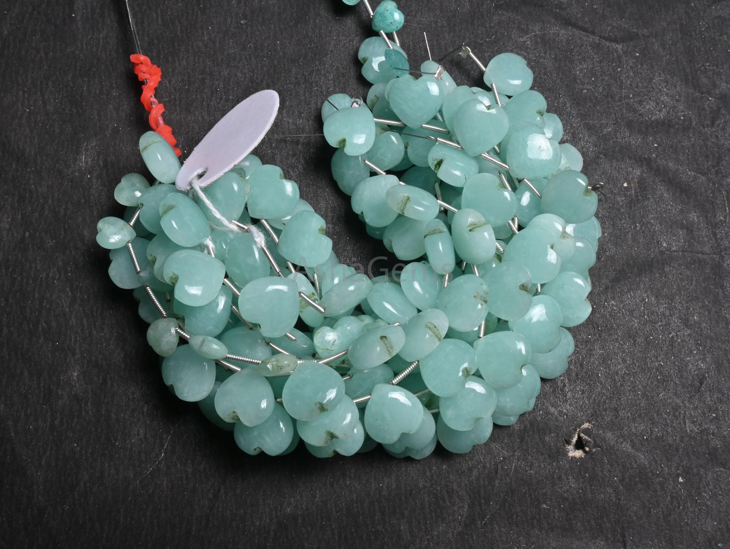 Beautiful Peru Amazonite Fancy Carved Heart Gemstone Loose Beads, AAA Natural Blue Amazonite Carving handmade Amazonite Beads Jewelry Crafts