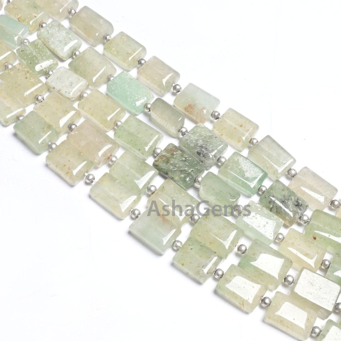 Beautiful Light Green Aventurine Smooth Rectangle Shape Gemstone Beads,9"Natural Aventurine Fancy Chicklet Handmade Margaj Bead Jewelry SALE