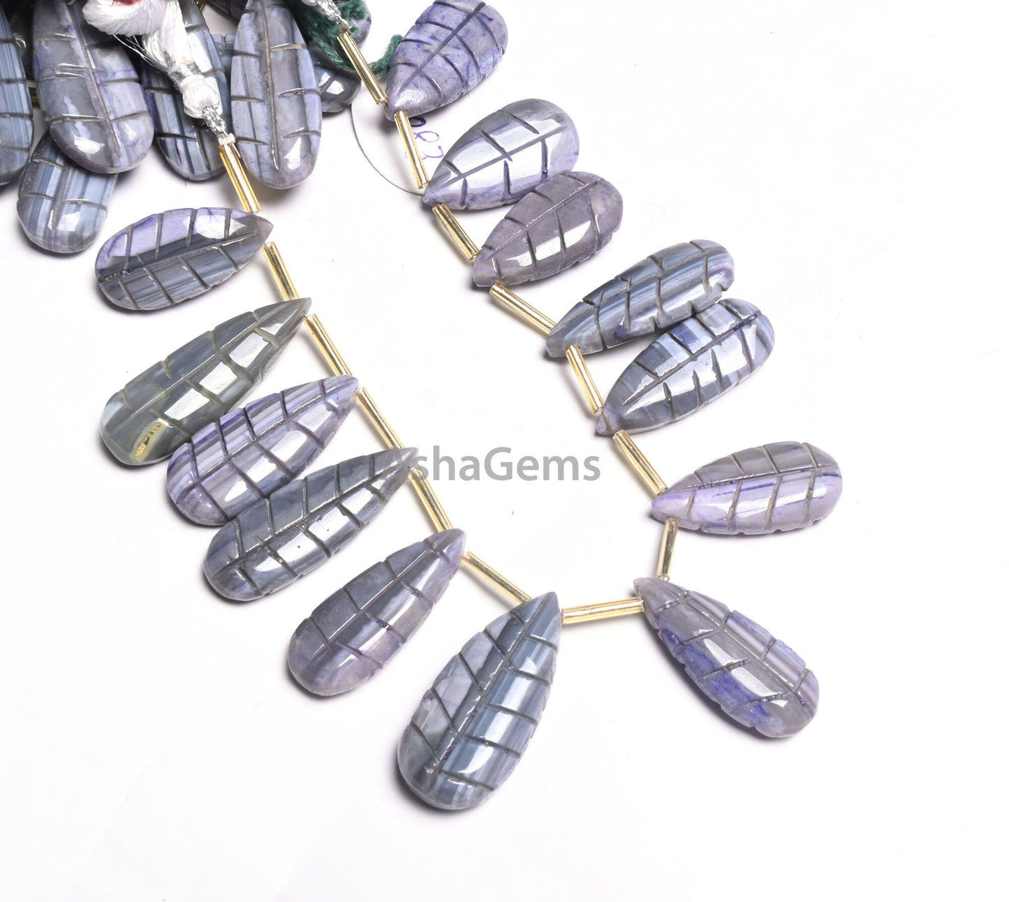Amazing Shaded Blue Grey Opal Fancy Long Pear Carved Gemstone Handmade Beads,8" Opal Carving Fancy Teardrop Beads Jewelry Making Crafts SALE