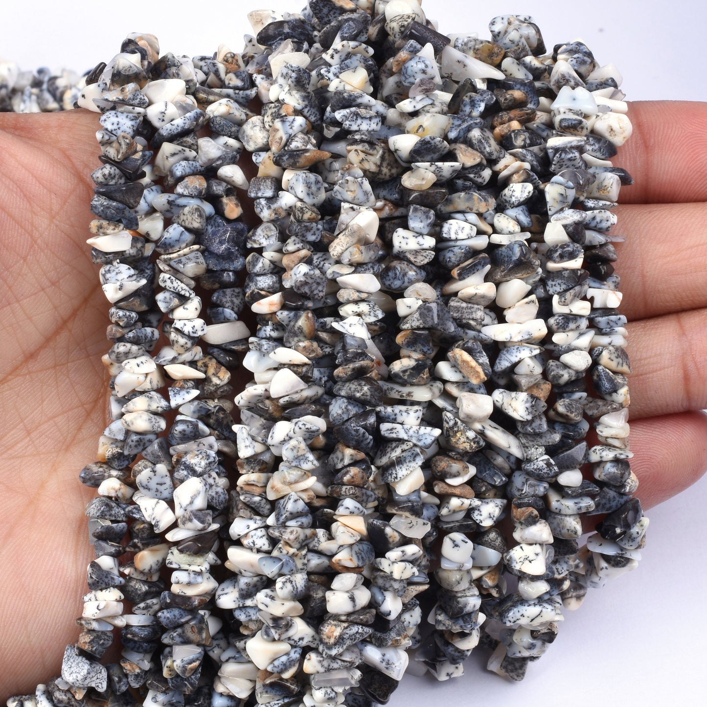 34" Strand Natural Dendrite Opal Uncut Chips Beads,Opal Smooth Raw Rough Beads, Fine Dendritic Opal uncut Polish Nugget Unshape Bead Jewelry