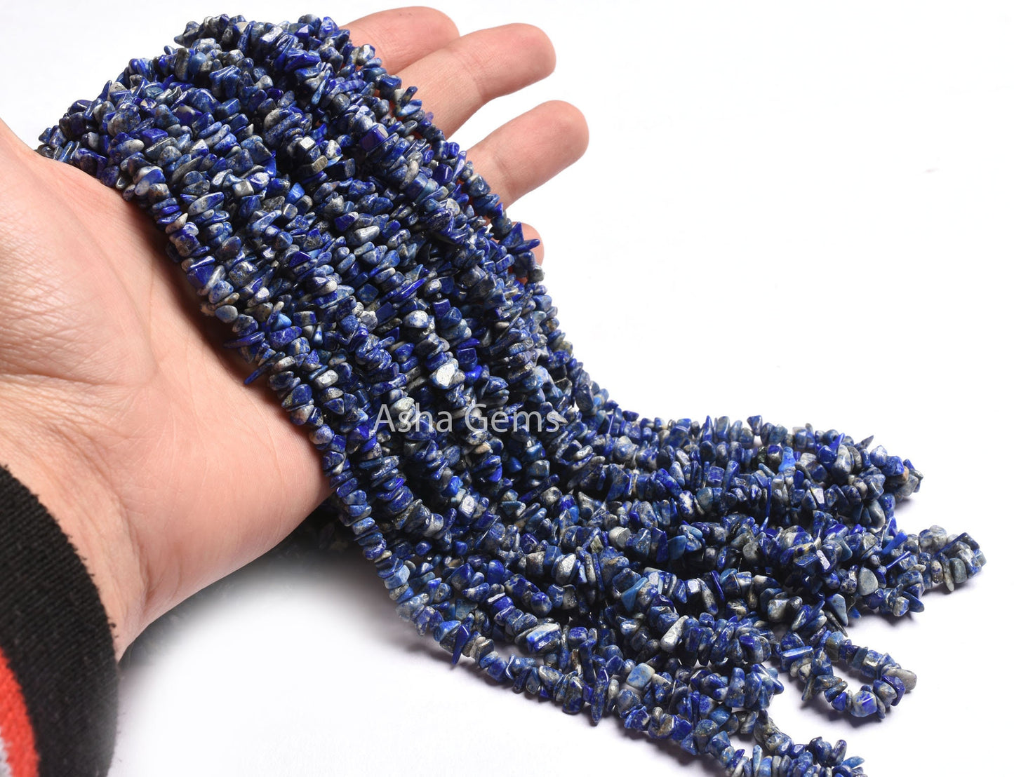 34" Strand Natural Blue Lapis Lazuli Uncut Chips Raw Nuggets Smooth Beads Gemstone Fine Quality Lapis Lazuli Chips Rough Bead Lapis Jewelry