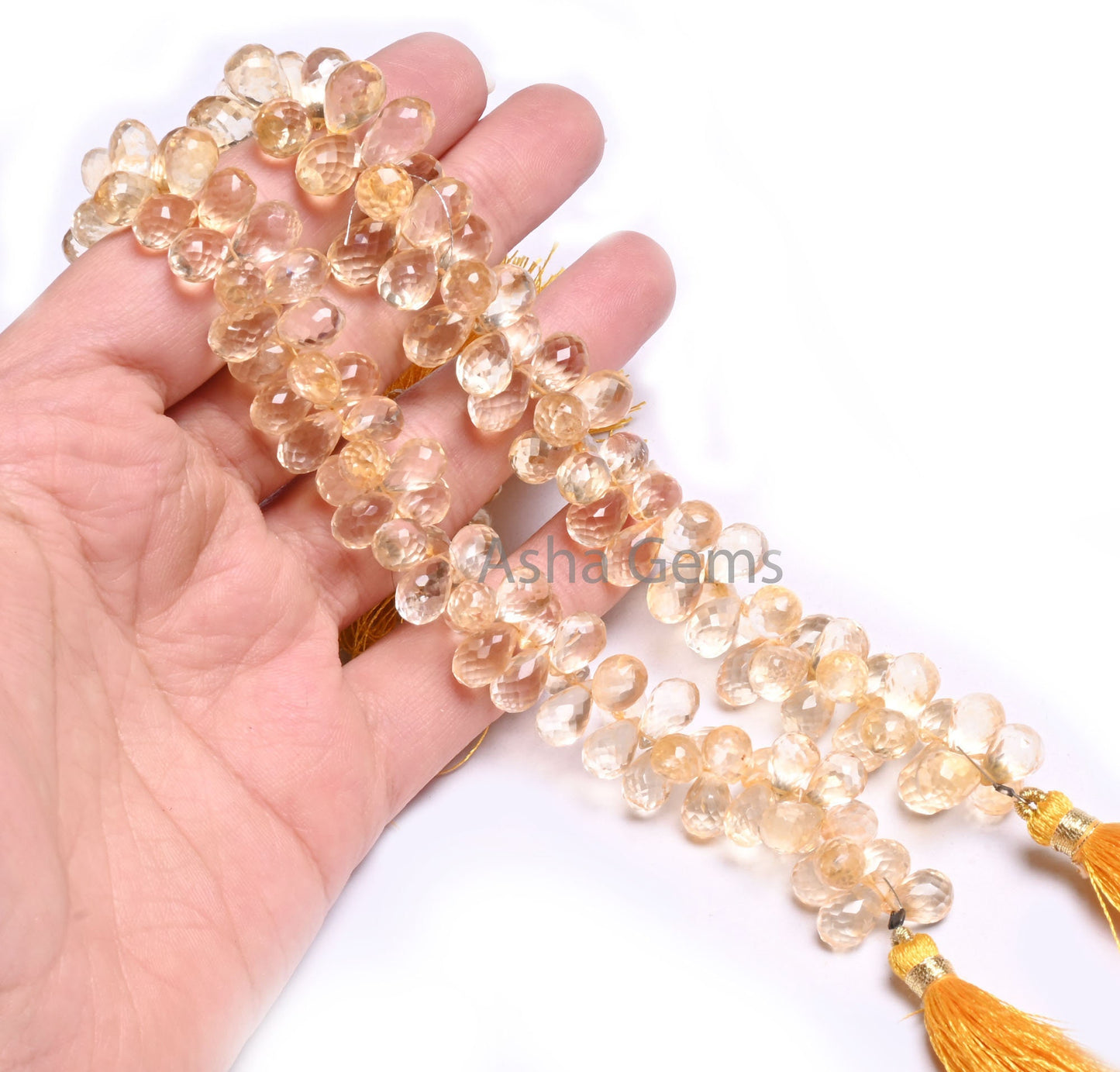 Fine Quality Yellow Citrine Quartz Faceted Drops Beads,6.5-12 mm Natural Citrine Side Drill Teardrop Briolette Machine Cut Bead Jewelry SALE