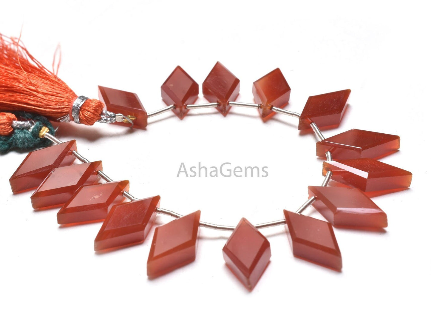 AAA Quality Red Onyx Faceted Rhombus Shape Beads,9-18 mm Red Onyx Fancy Flat rhombus Side Drill Gemstone Briolette Beads Jewelry Crafts SALE
