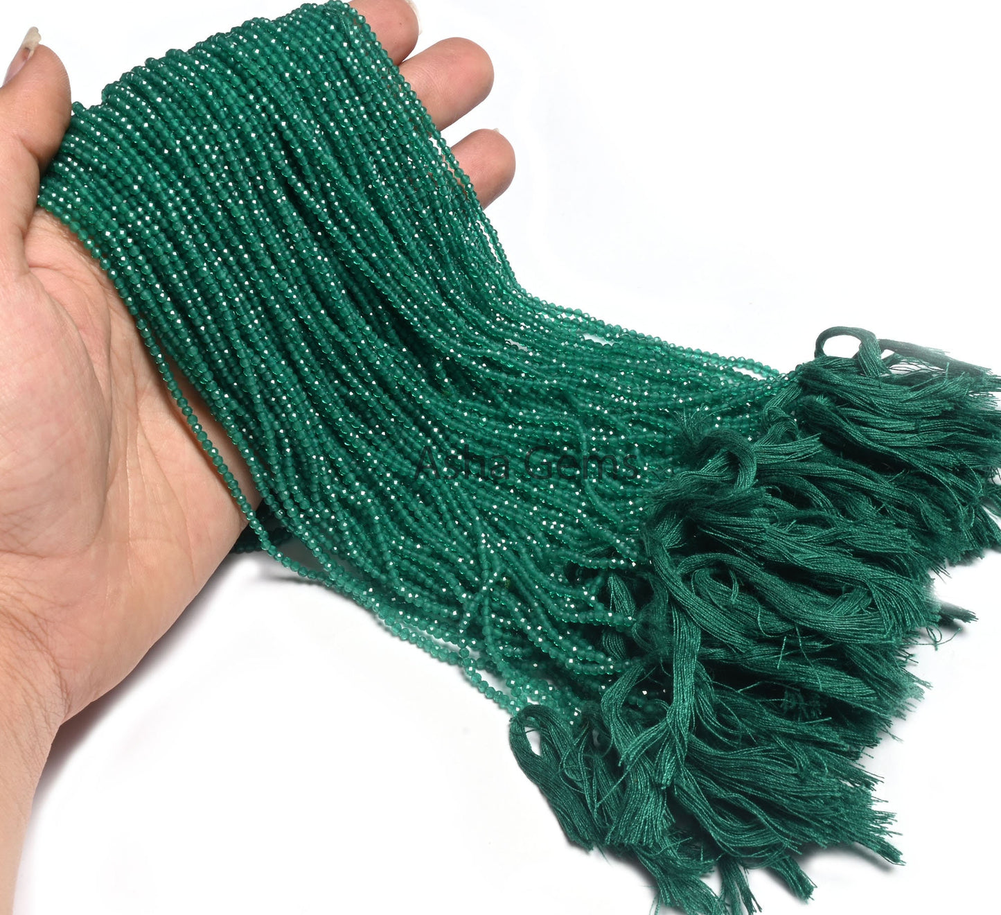 2 mm Beautiful Green Onyx Faceted Rondelle Beads, AAA Green Onyx Beads, Onyx Machine Cut Micro Faceted Beads,13" Strand Green Onyx Bead SALE