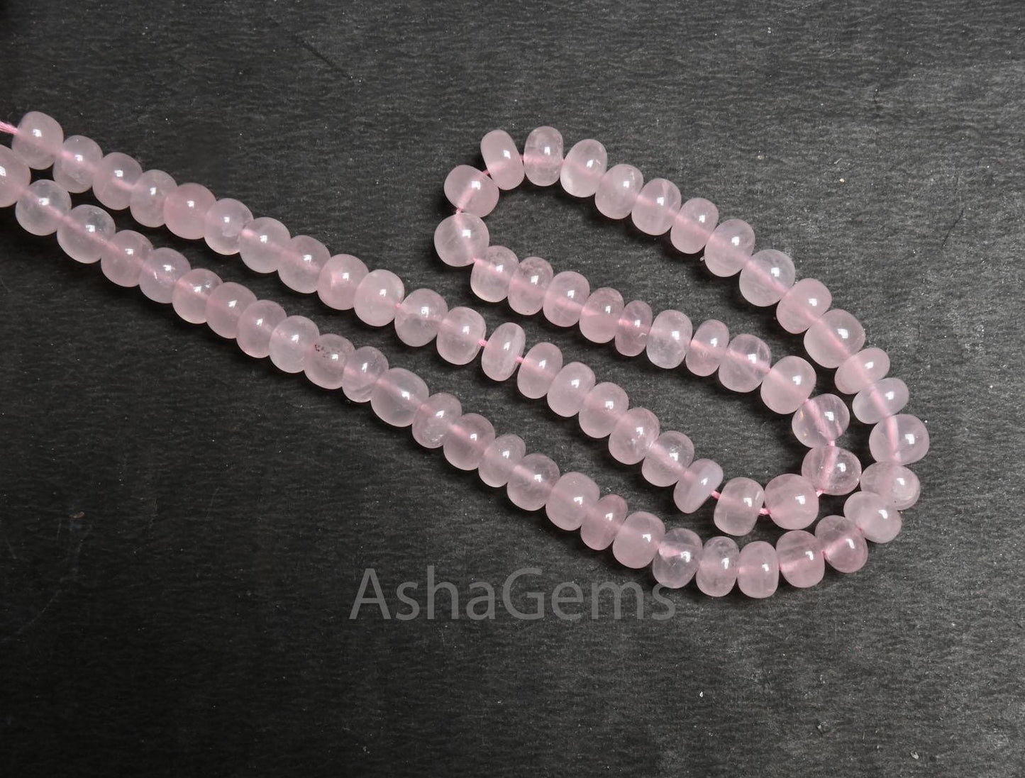 Natural Pink Rose Quartz Smooth Rondelle Shape Gemstone Beads,8/16" Rose Quartz Plain handmade Pink Quartz Beads Necklace Jewelry Craft SALE