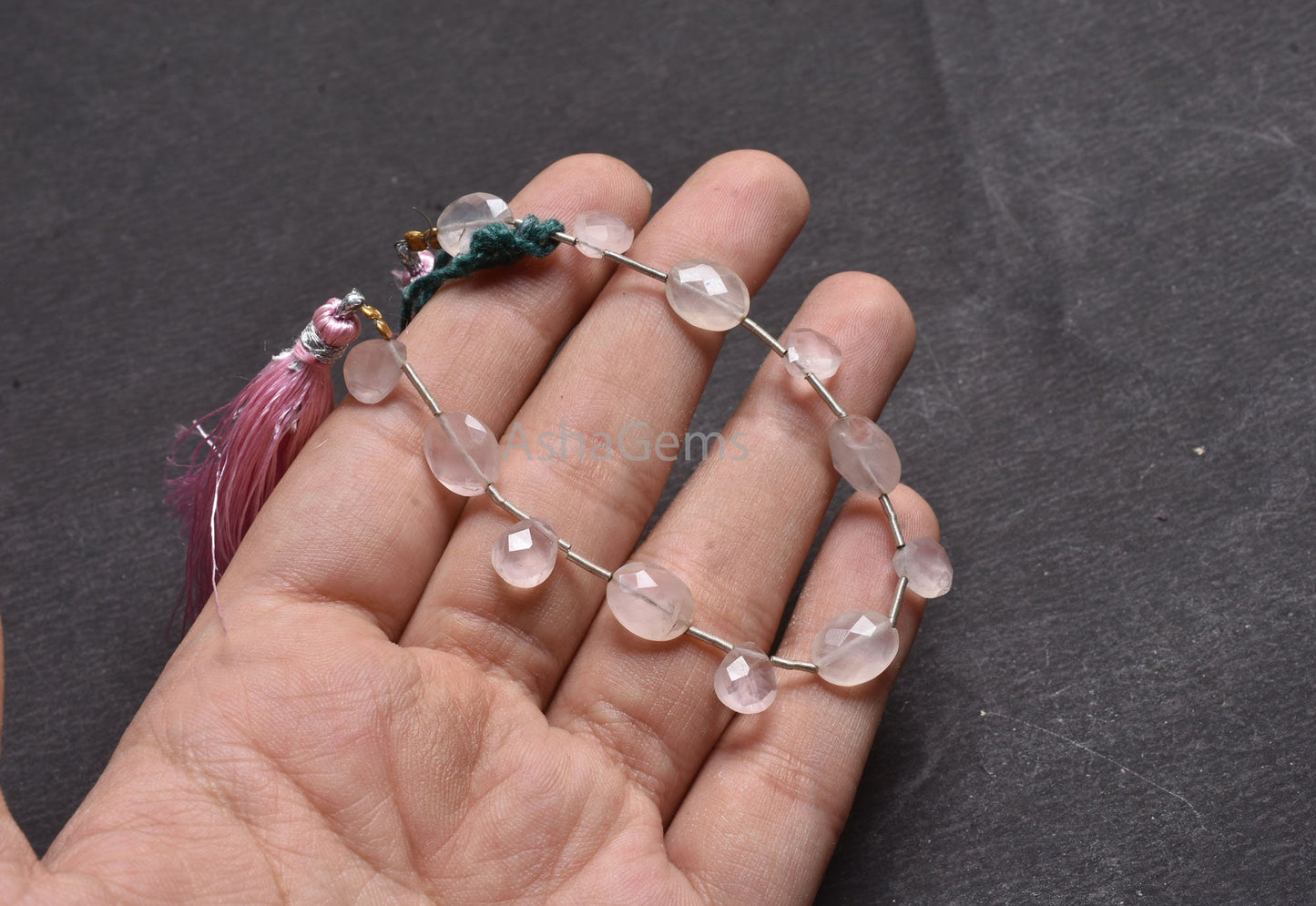 Natural Rose Quartz Faceted Pear+ Oval Shape Beads, Fine Pink Rose Quartz Multi Shape Fancy Briolette Gemstone Loose Bead Jewelry Craft SALE
