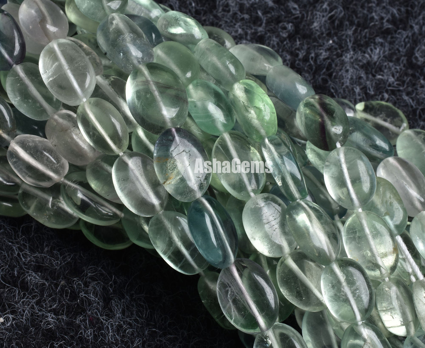 Beautiful Shaded Green Blue Fluorite Smooth Beads, Natural Fluorite Plain Oval Nugget Handmade Beads, Gemstone Fluorite Beads Jewelry Crafts