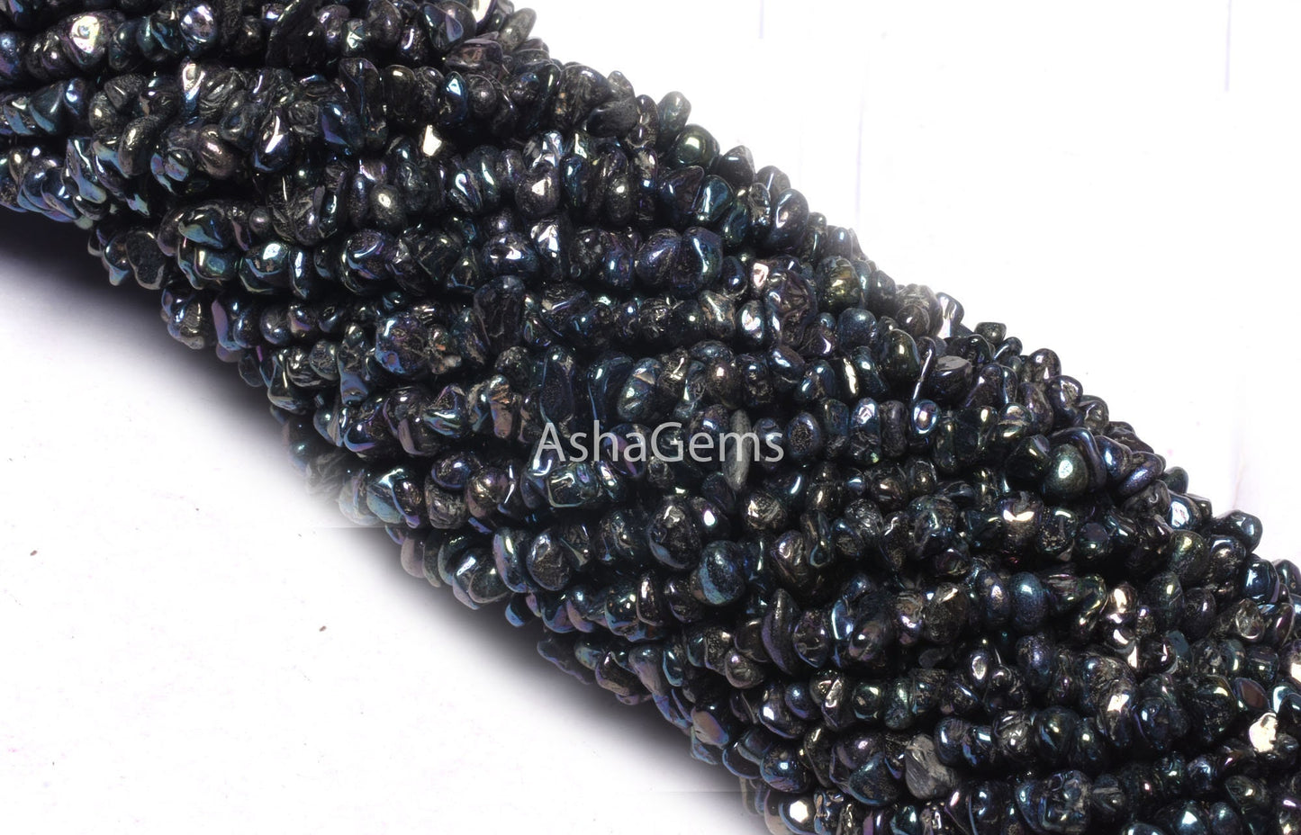 Rare Natural Black Spinel Mystic Coated Uncut Chip Beads,34"Beautiful Spinel Coated Rough Raw Gemstone Beads, Spinal bead Jewelry Craft SALE