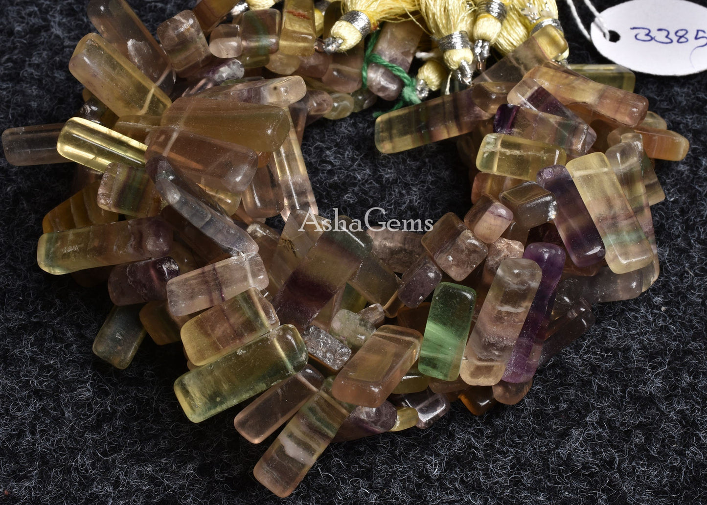 Beautiful Natural Yellow Fluorite Smooth Long Slice Shape Gemstone Beads, Shaded Yellow Fluorite Handmade Beads Jewelry Craft Fluorite Fancy