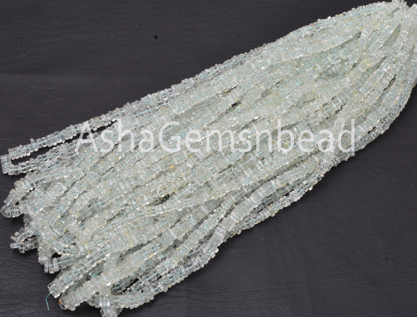 Natural Blue Aquamarine Smooth Square Shape Gemstone Beads, Aquamarine Beads, AAA Aquamarine Plain Handmade Heishi Square Flat Beads Jewelry