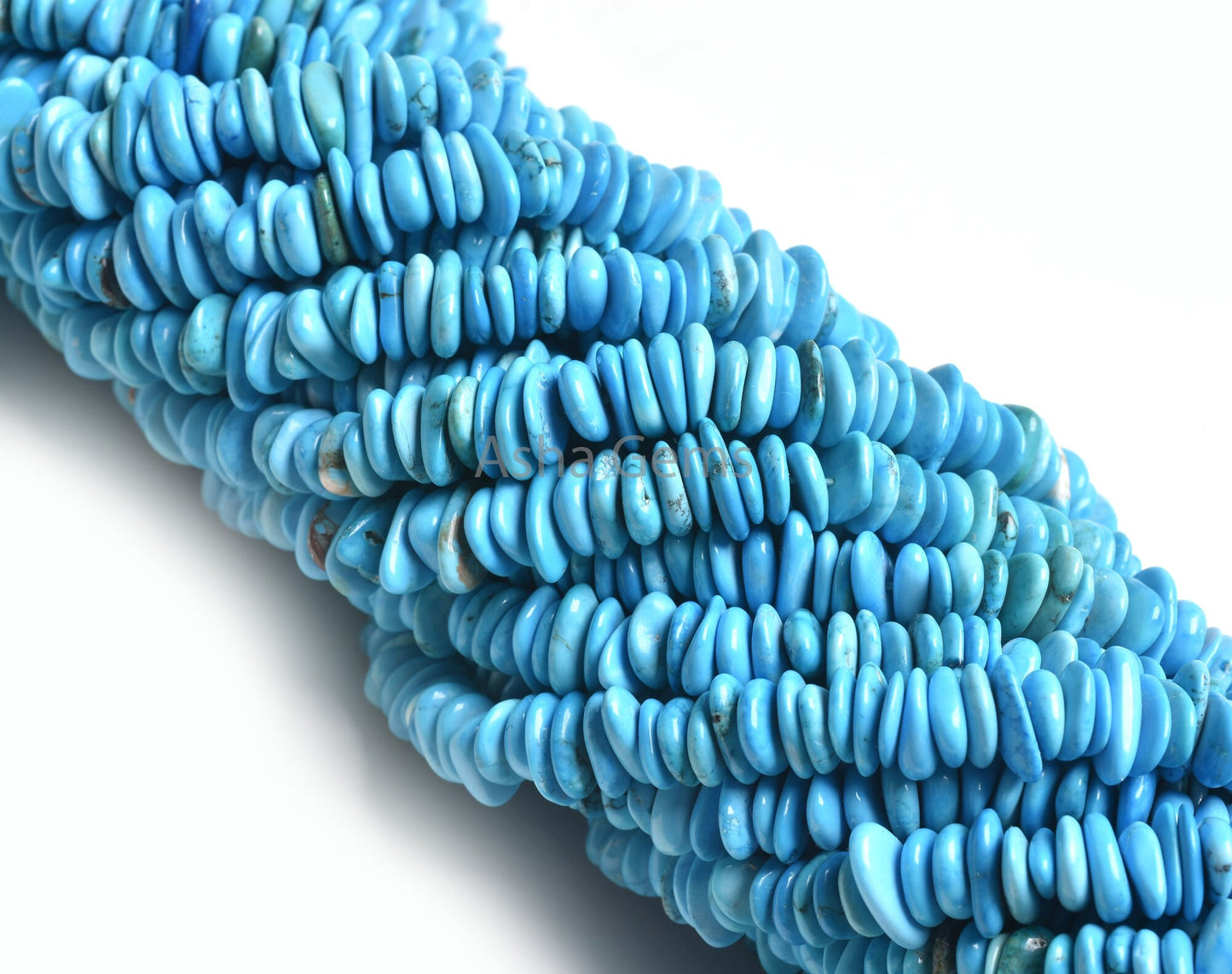 Blue Turquoise Smooth Raw Uncut Chip Beads, AAA Turquoise Howlite Rough Polish Gemstone Nugget Beads, Big Size Uncut Chip Jewelry Craft SALE