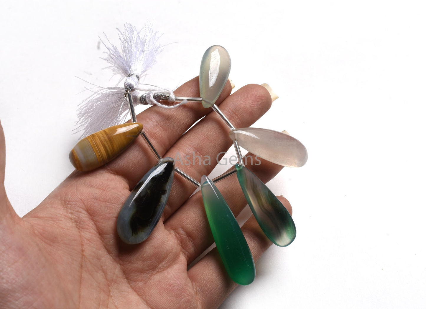 Mix Gemstone Smooth Pear Beads,13x30-16x38 mm Multi Color Stone Plain Teardrop Side Drill Loose Beads, Disco Pears Beads Jewelry Handicraft