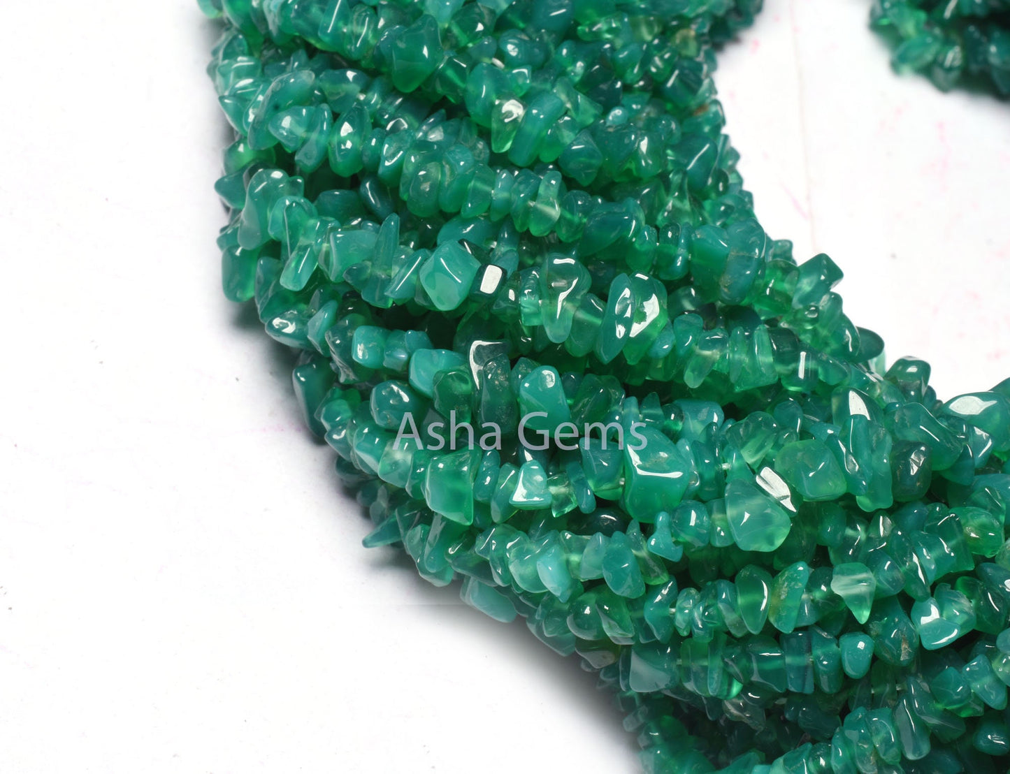 34" Strand Beautiful Green Onyx Gemstone Uncut Chips Beads, Onyx raw Rough Polish Beads, fine Green Onyx uneven Nugget Beads Jewelry making