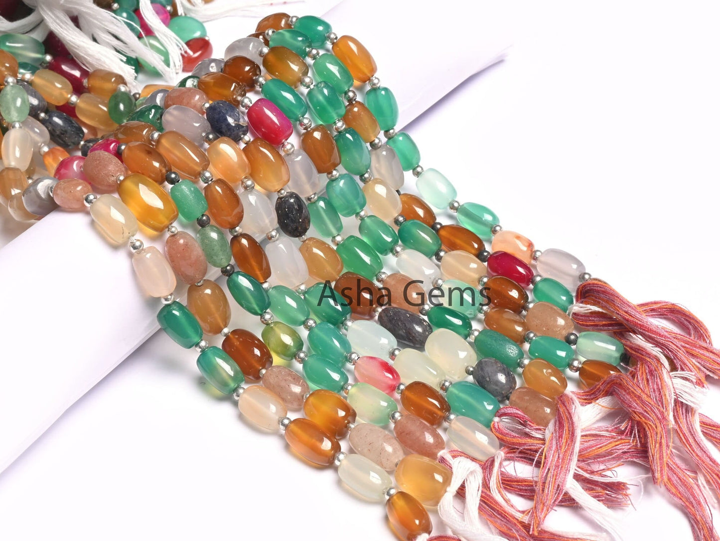 Fine Quality Multi Color Chalcedony Barrell Gemstone smooth Beads, Disco Chalcedony Uneven Handmade Fancy Shape Bead Jewelry Handicraft SALE
