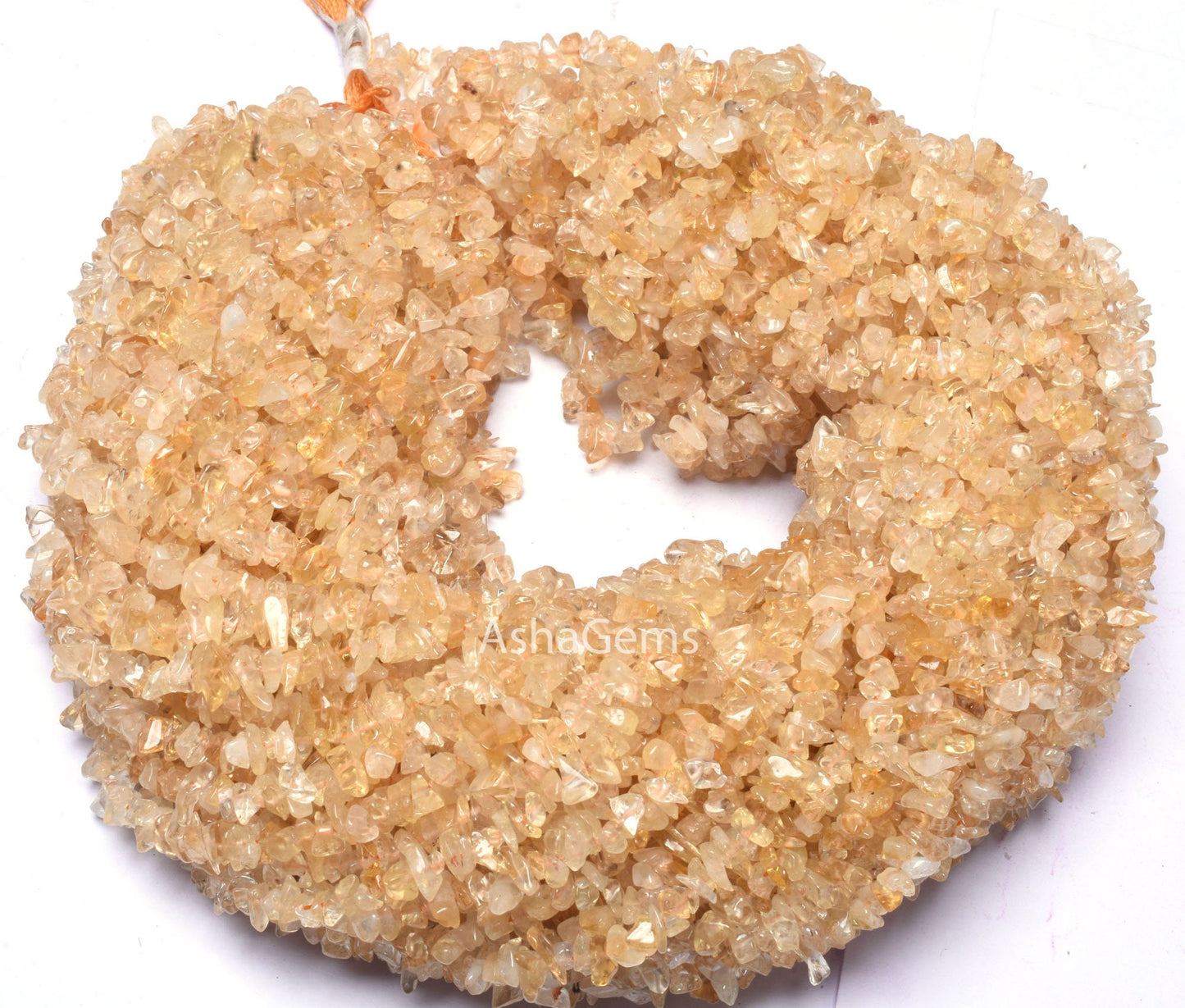 34" Strand Natural Citrine Uncut Chips Raw Gemstone Beads ,Light Yellow Citrine Quartz Gemstone Rough Smooth Raw Beads, Citrine Bead Jewelry