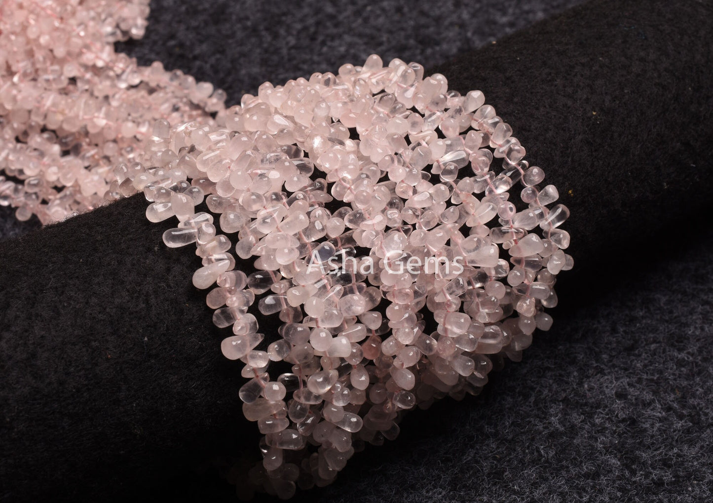 13" Strand Natural Pink Rose Quartz smooth Drops shape Gemstone Beads, rose Quartz beads, Rose Quartz handmade Uneven Teardrop Beads Jewelry