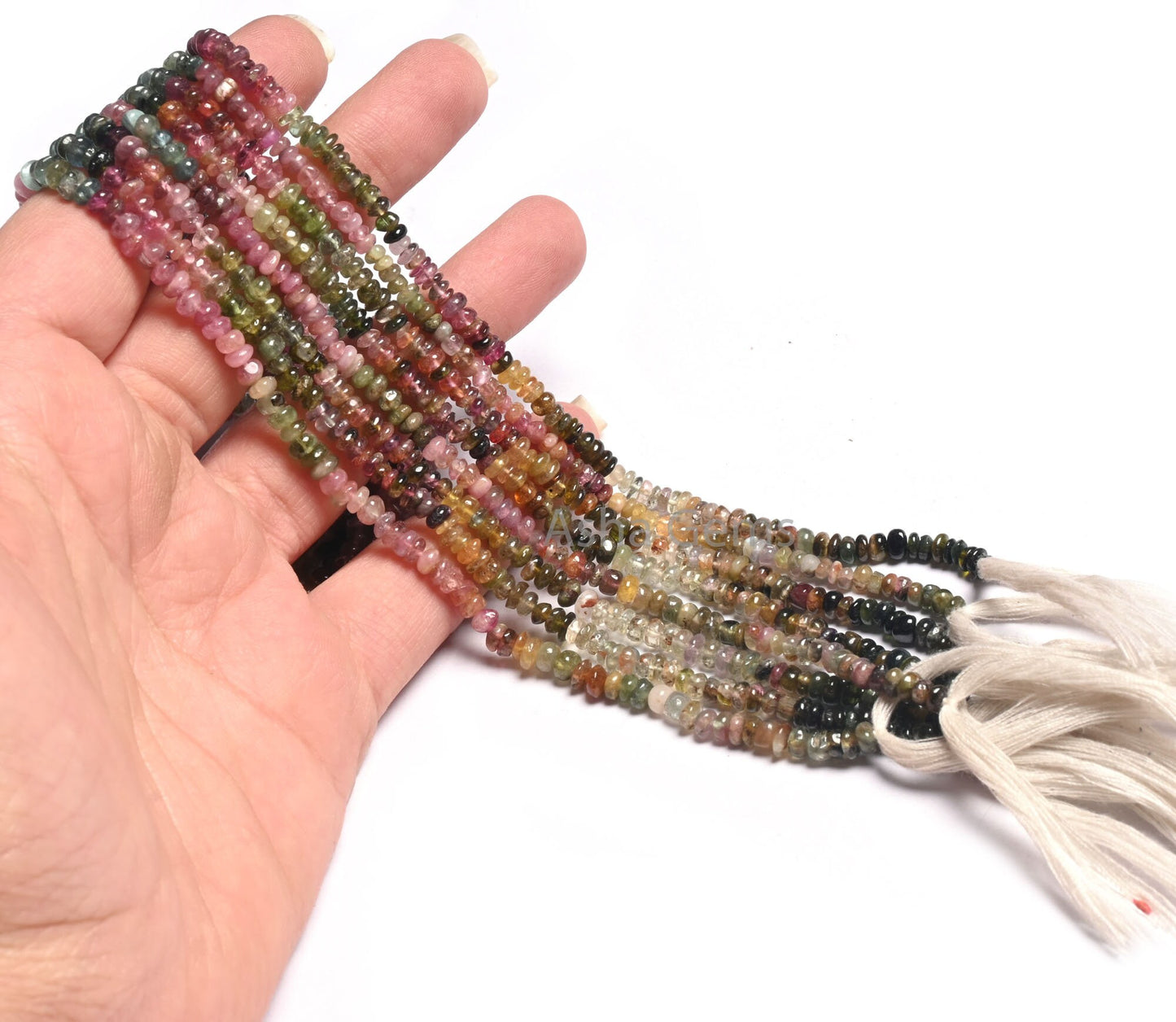 Natural Tourmaline Uneven Shape Rondelle Gemstone Beads,14" Strand Multi Color Tourmaline Handmade Beads Multi Tourmaline Jewelry Craft SALE