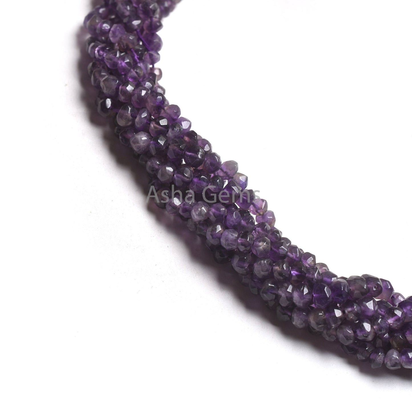 13 inch Natural African Amethyst Rondelle Shape Faceted Gemstone Beads,Purple Amethyst Hand Cut Beads,4, 4.50mm Amethyst Beads Gemstone SALE